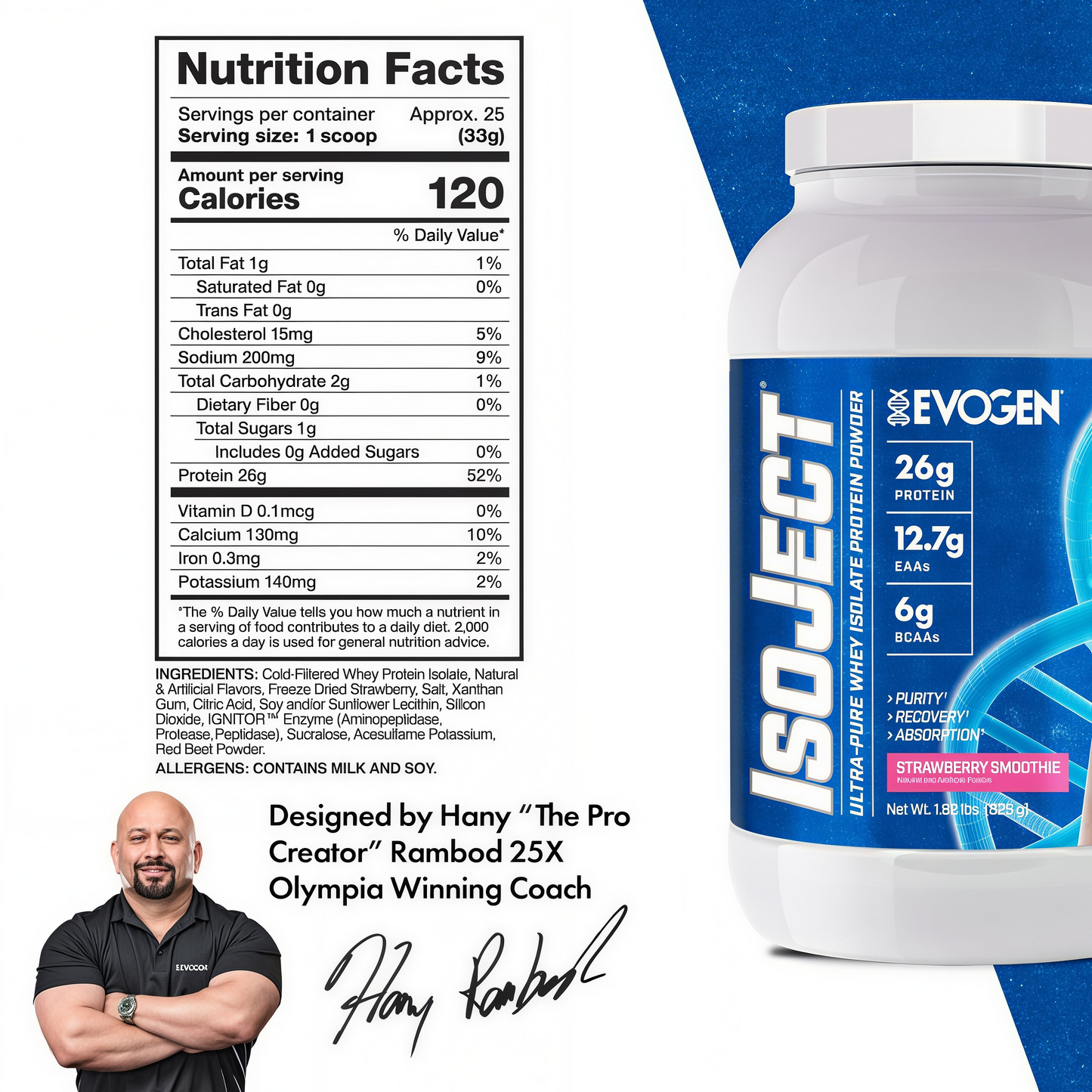 EVOGEN Isoject Whey Protein Isolate Powder