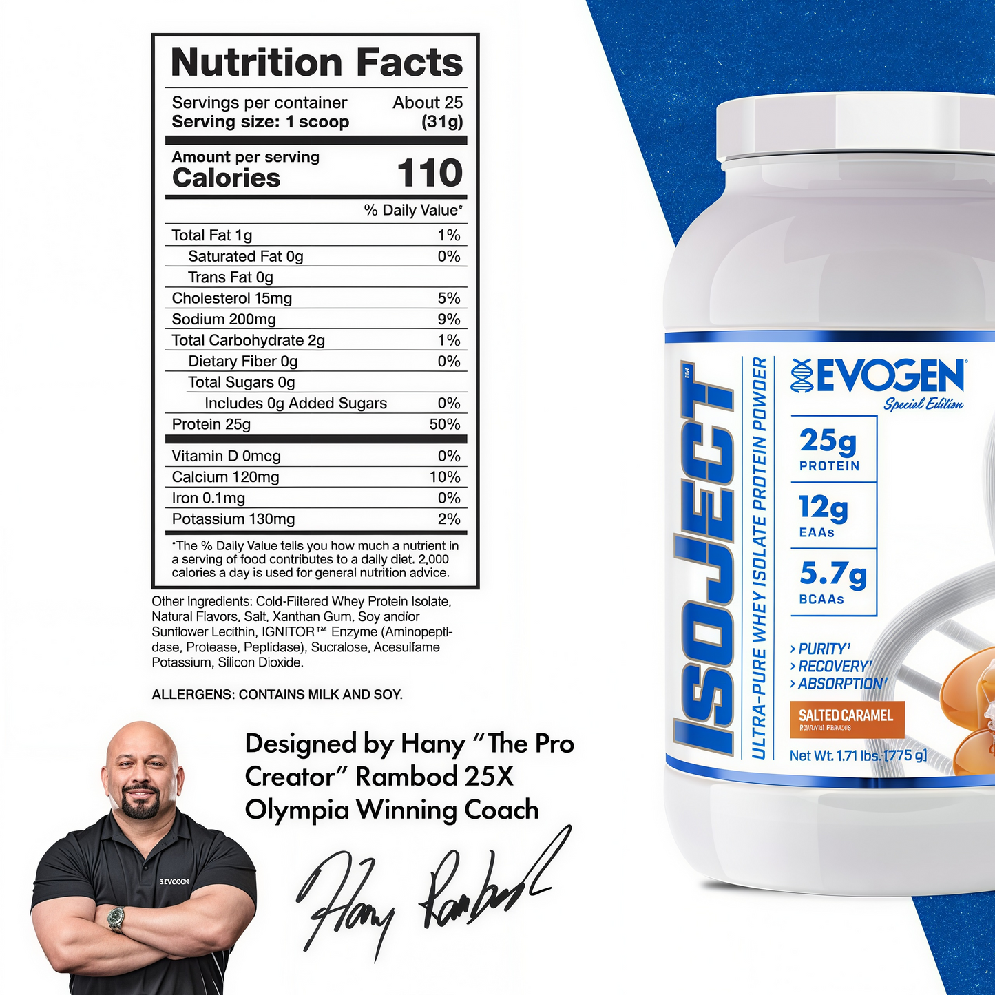 EVOGEN Isoject Whey Protein Isolate Powder