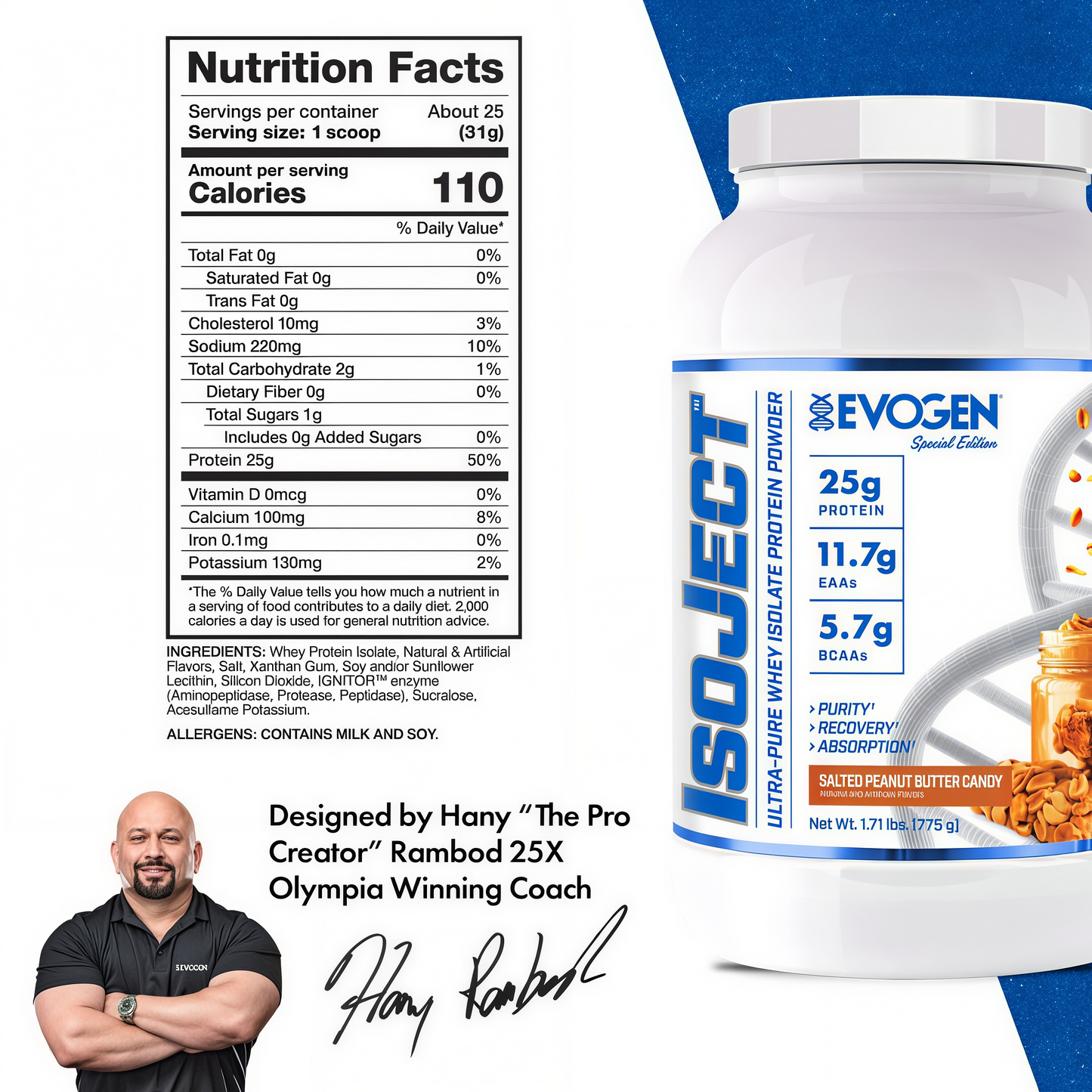 EVOGEN Isoject Whey Protein Isolate Powder