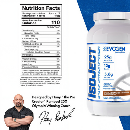 EVOGEN Isoject Whey Protein Isolate Powder
