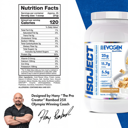 EVOGEN Isoject Whey Protein Isolate Powder