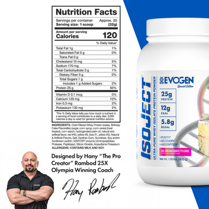 EVOGEN Isoject Whey Protein Isolate Powder