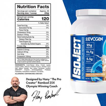 EVOGEN Isoject Whey Protein Isolate Powder