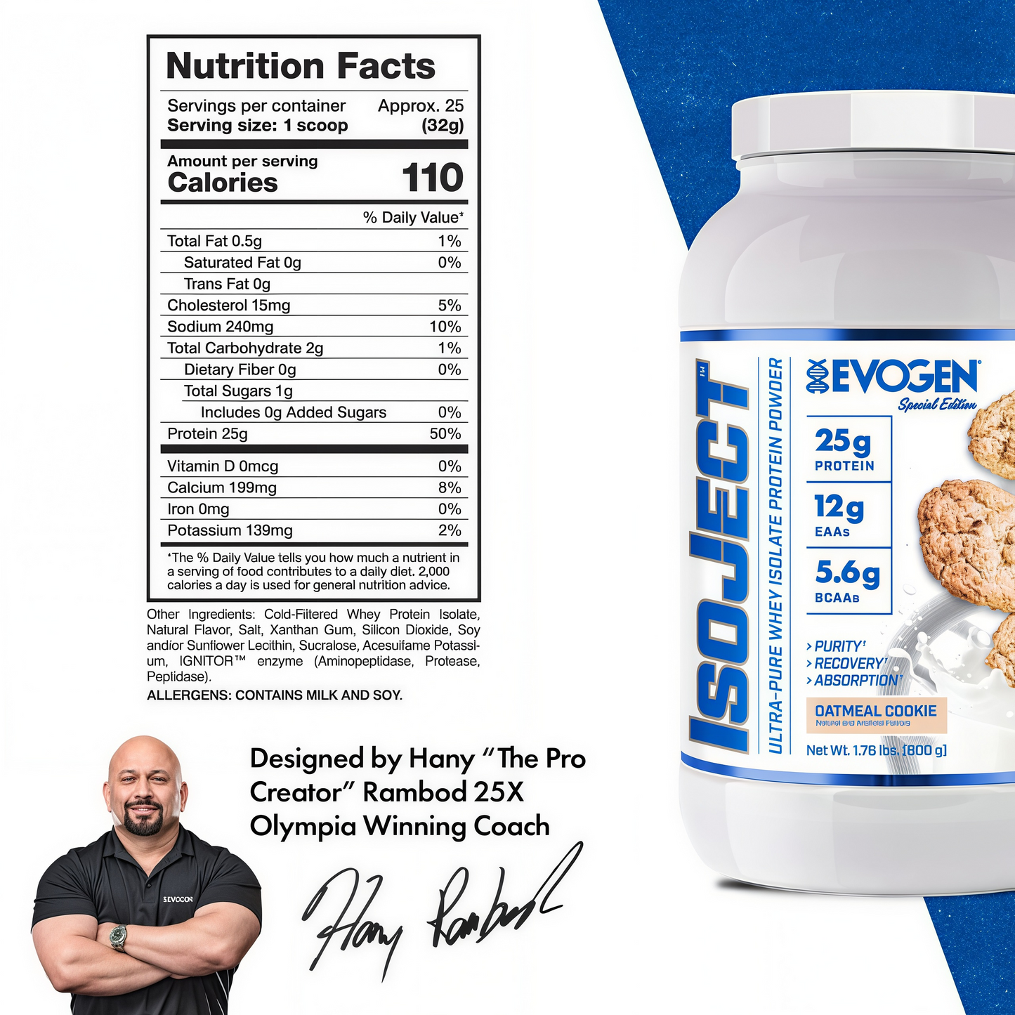 EVOGEN Isoject Whey Protein Isolate Powder