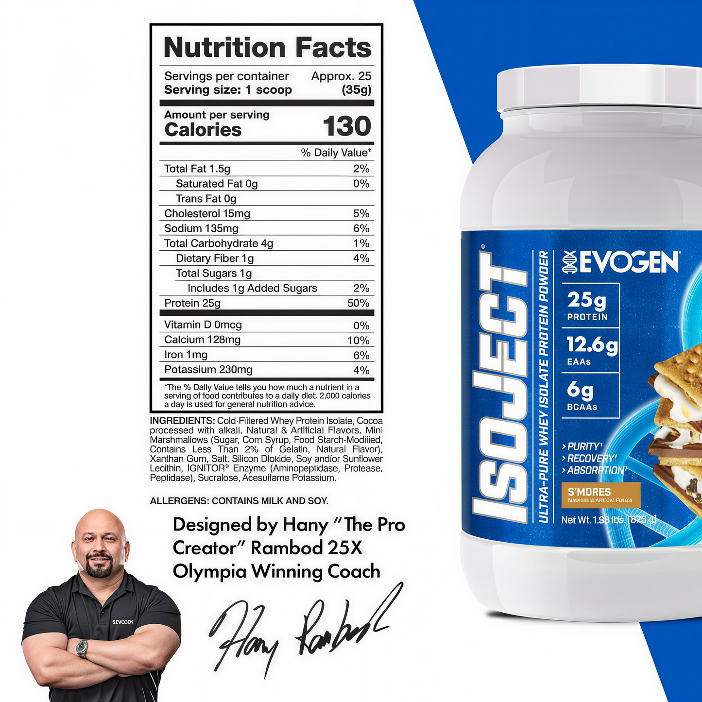 EVOGEN Isoject Whey Protein Isolate Powder