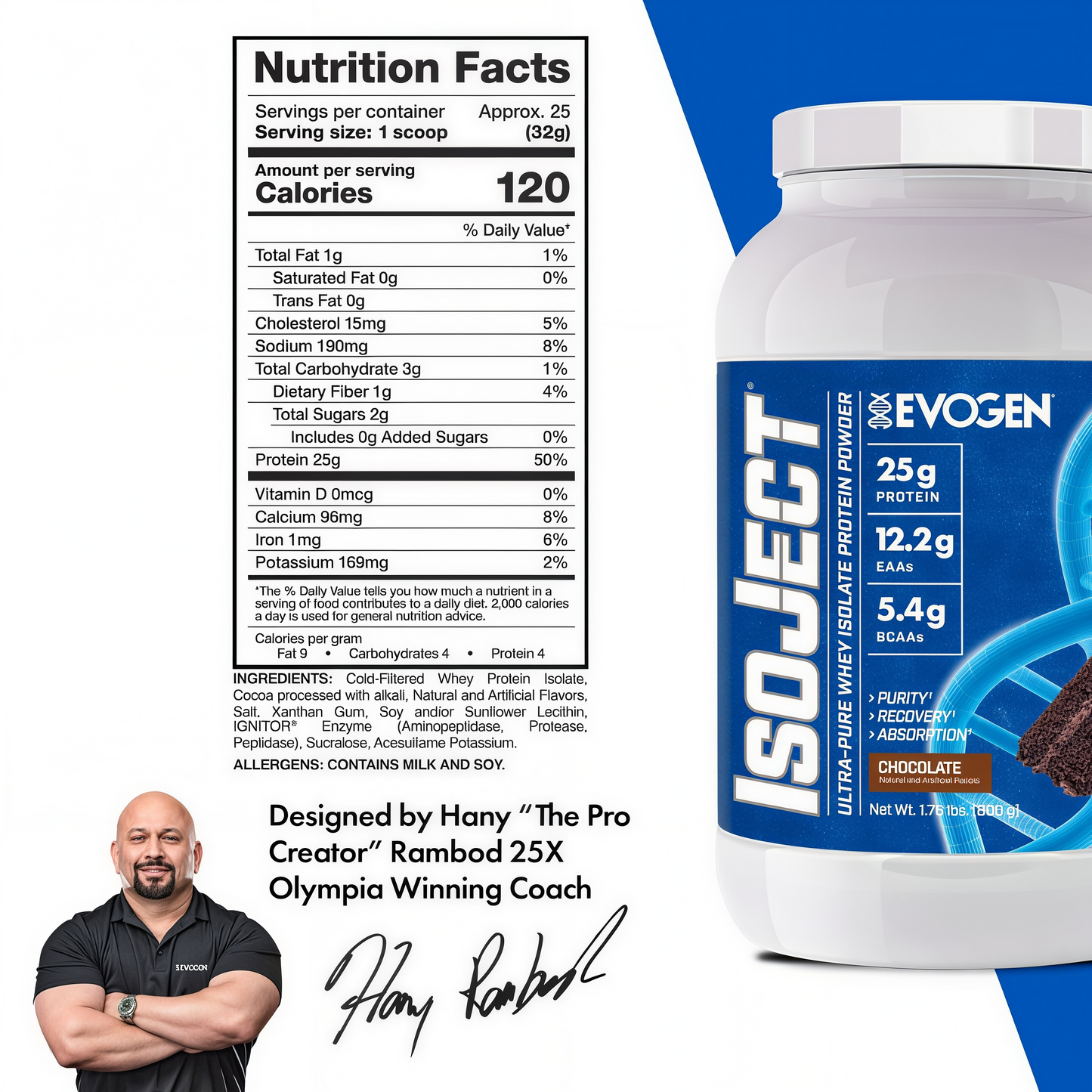 EVOGEN Isoject Whey Protein Isolate Powder