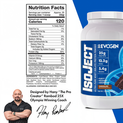 EVOGEN Isoject Whey Protein Isolate Powder