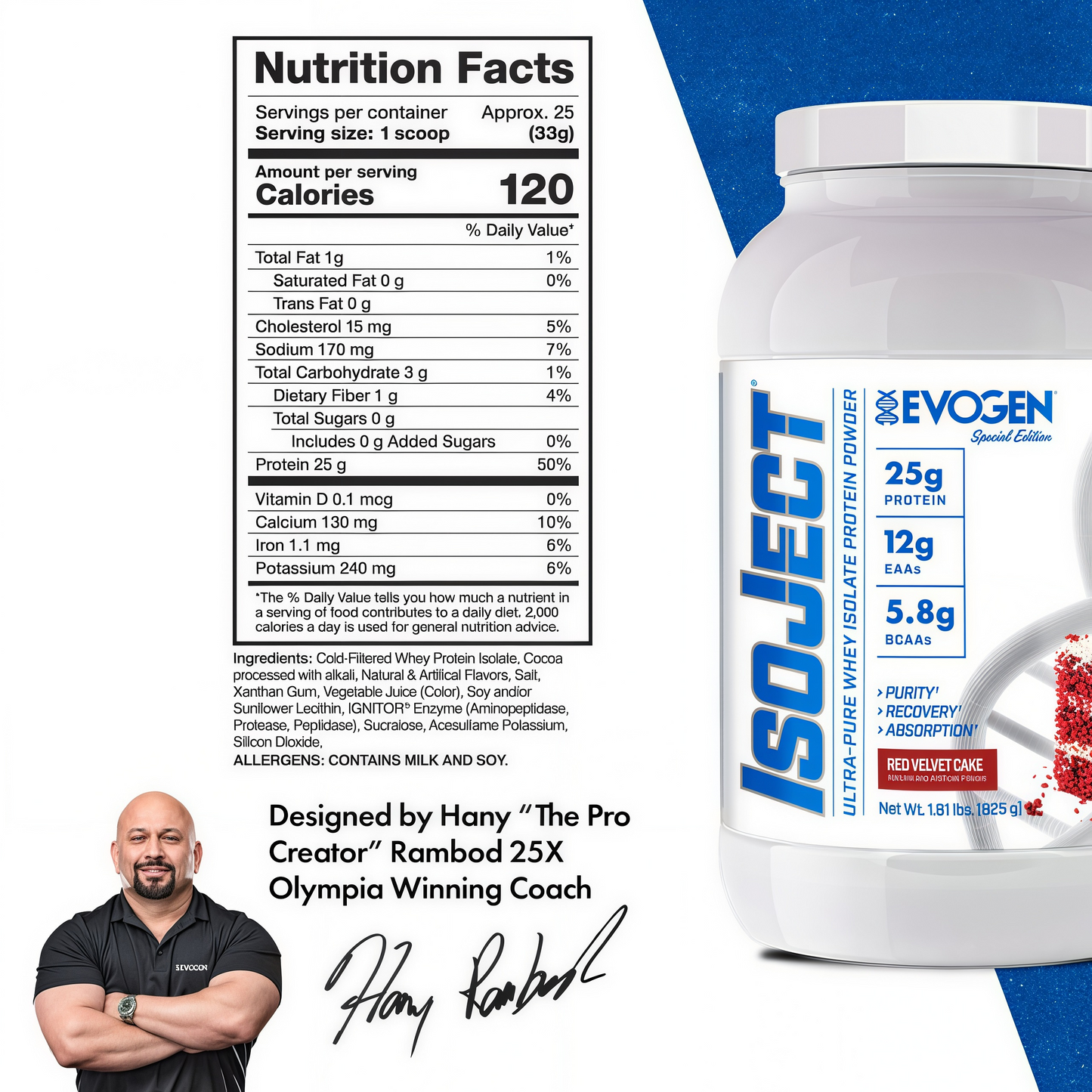 EVOGEN Isoject Whey Protein Isolate Powder