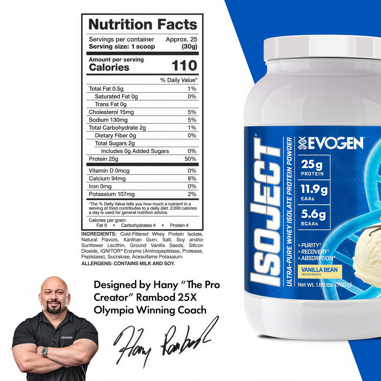 EVOGEN Isoject Whey Protein Isolate Powder